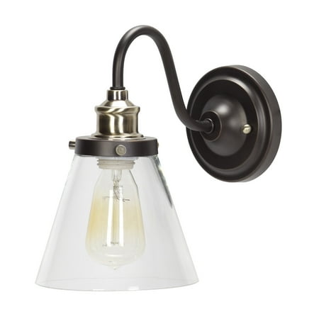 Globe Electric Jackson 1-Light Oil Rubbed Bronze and Antique Brass Wall Sconce 64932
Globe Electric Jackson 1-Light Oil Rubbed Bronze and Antique Brass Wall Sconce 64932
