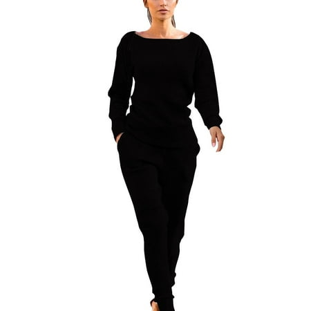 Homenesgenics Womens Suit Plus Size Pajamas for Women Women Casual and Winter Trousers Set Long Sleeve Crop Tops + Pants
Homenesgenics Womens Suit Plus Size Pajamas for Women Women Casual and Winter Trousers Set Long Sleeve Crop Tops + Pants