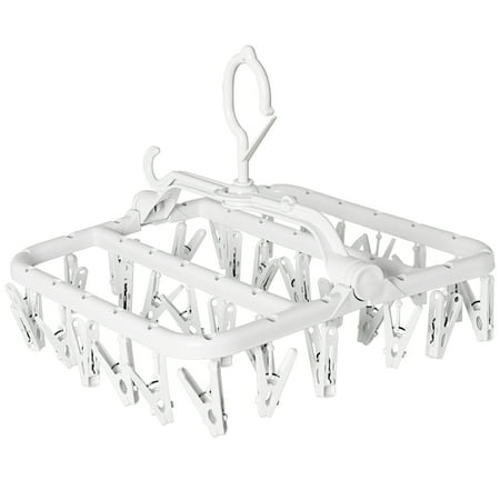 ABIDE Laundry Hanger Space Saving Drying Rack Detachable Foldable Clip and Drip Hanger with 32 Pins and Wind-proof Hook for Drying Towels Bras Baby Clothes
ABIDE Laundry Hanger Space Saving Drying Rack Detachable Foldable Clip and Drip Hanger with 32 Pins and Wind-proof Hook for Drying Towels Bras Baby Clothes