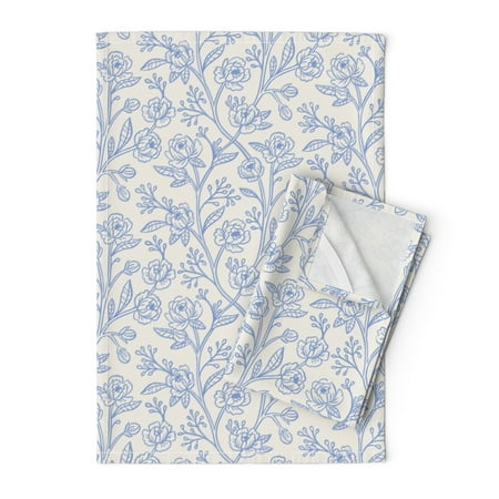 Printed Tea Towel Linen Cotton Canvas - Peonies Periwinkle Blue Flowers Floral Simple Ivory Peony Print Decorative Kitchen Towel by Spoonflower
Printed Tea Towel Linen Cotton Canvas - Peonies Periwinkle Blue Flowers Floral Simple Ivory Peony Print Decorative Kitchen Towel by Spoonflower