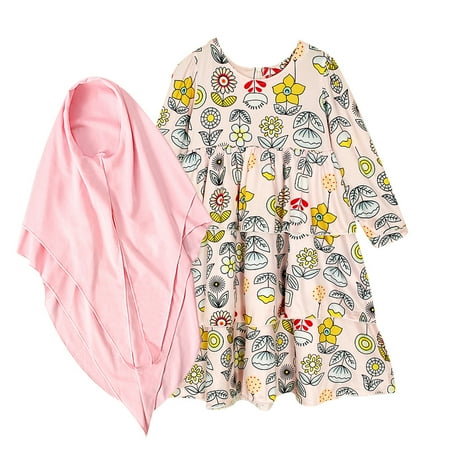 AIMAOMI Clothing Baby Girl Dubai Abaya Traditional Toddler Kid Robe Dress Ramadan Girls Outfits&Set H
AIMAOMI Clothing Baby Girl Dubai Abaya Traditional Toddler Kid Robe Dress Ramadan Girls Outfits&Set H