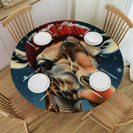 Palnkart Giraffe Snow Stars Round Table Cover Stain Resistant Washable Indoor Outdoor Tablecloth Kitchen Dining Wedding Parties 100% Polyester Fiber 31-35
Palnkart Giraffe Snow Stars Round Table Cover Stain Resistant Washable Indoor Outdoor Tablecloth Kitchen Dining Wedding Parties 100% Polyester Fiber 31-35