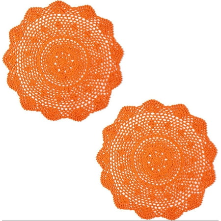 2 Pieces 15 Inch Halloween Doily Handmade Crochet for Dressers and End Tables Crafts Disposable Medium Doilies Cloth Lace Placemats Coasters Orange Cotton Round Vintage Tablecloth
2 Pieces 15 Inch Halloween Doily Handmade Crochet for Dressers and End Tables Crafts Disposable Medium Doilies Cloth Lace Placemats Coasters Orange Cotton Round Vintage Tablecloth
