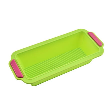 Cake Baking Mold Silicone Cake Mold Toast Bread Box Cake Mold Non-stick Bakeware A Beige