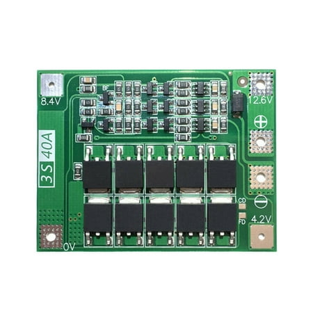 

3S 40A - Lithium Battery Charger Protection Board PCB BMS for Drill Motor 11.1V 12.6V Cell Module