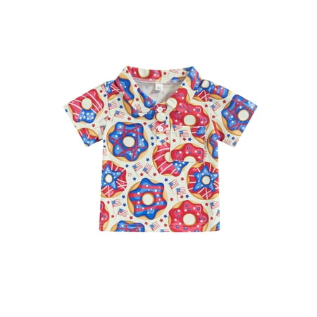 Toddler Baby Boys Polo Shirts 4th of July Short Sleeve Button-down Summer Tops Memorial Day Clothes
Toddler Baby Boys Polo Shirts 4th of July Short Sleeve Button-down Summer Tops Memorial Day Clothes