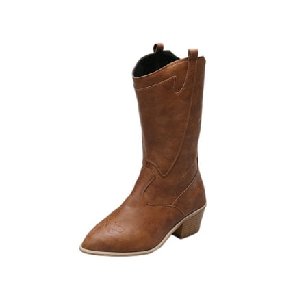Ymiytan Ladies Comfort Riding Boot Casual Non-Slip Pointed Toe Boots Retro Bootie Brown 9
Ymiytan Ladies Comfort Riding Boot Casual Non-Slip Pointed Toe Boots Retro Bootie Brown 9