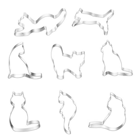 Cookie Cutters 8-Piece Kitty Cat Cookie Mold Set Walking Sitting Cat Series Gift
Cookie Cutters 8-Piece Kitty Cat Cookie Mold Set Walking Sitting Cat Series Gift