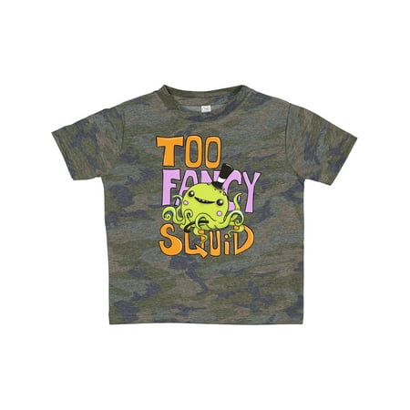 Inktastic Too Fancy Squid Gift Toddler Boy or Toddler Girl T-Shirt