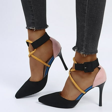 〖Yilirongyumm〗 Black 39 High Heels For Women High Pointed Breathable Sandals Heels Buckle Toe Fashion Strap Women s Casual Women s Sandals
〖Yilirongyumm〗 Black 39 High Heels For Women High Pointed Breathable Sandals Heels Buckle Toe Fashion Strap Women s Casual Women s Sandals
