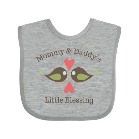 Inktastic Mommy & Daddy s Little Blessing Gift Baby Boy or Baby Girl Bib