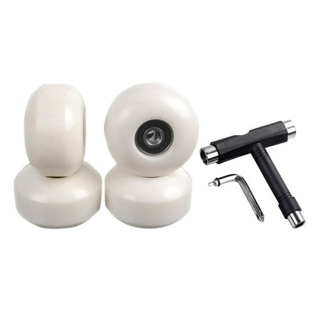 4 Pieces 95A Skateboard Wheels 608S 9 Multi-Functional Wrench for Adjusting Axle Nuts Mounting Hardware - White
4 Pieces 95A Skateboard Wheels 608S 9 Multi-Functional Wrench for Adjusting Axle Nuts Mounting Hardware - White