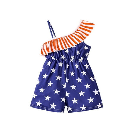 Summer Toddler Girls Independence Day Sleeveless Shoulder Sling Printed Vest Pants Jumpsuit Clothing Newborn Infant Child Clothing Streetwear Kids Dailywear Outwear
Summer Toddler Girls Independence Day Sleeveless Shoulder Sling Printed Vest Pants Jumpsuit Clothing Newborn Infant Child Clothing Streetwear Kids Dailywear Outwear