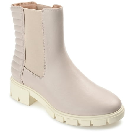 Journee Collection Womens Tatiana Round Toe Block Heel Chelsea Booties
