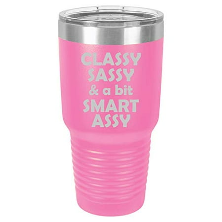 Tumbler Stainless Steel Vacuum Insulated Travel Mug Classy Sassy And A Bit Smart Assy (Hot-Pink 30 oz)
Tumbler Stainless Steel Vacuum Insulated Travel Mug Classy Sassy And A Bit Smart Assy (Hot-Pink 30 oz)