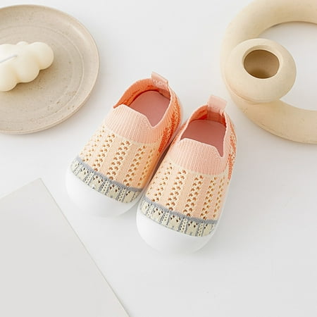 Hunpta Toddler Shoes Infant Toddler Shoes Mesh Slip On Socks Shoes Non Slip Wear Out Toddler Floor Shoes