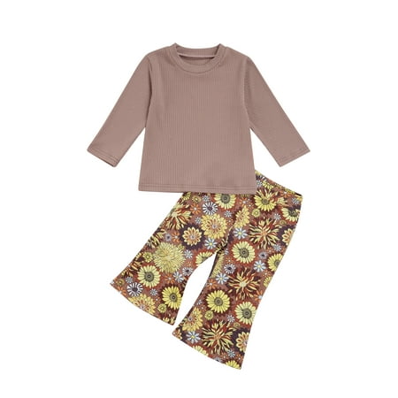 Yinyinxull 2Pcs Infant Baby Girls Clothes Knit Solid Pullover Tops Flowers Printed Flare Pants Sets Pink 12-18 Months
Yinyinxull 2Pcs Infant Baby Girls Clothes Knit Solid Pullover Tops Flowers Printed Flare Pants Sets Pink 12-18 Months