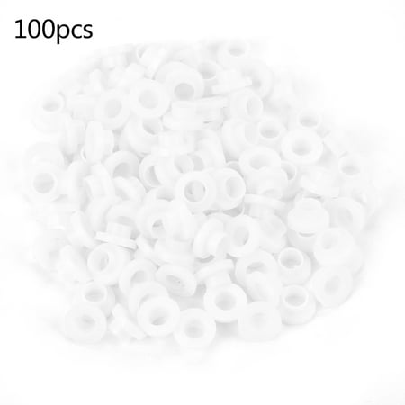 100pcs Transistor Washer Insulated PlasticSpacer Bushing Washers (TW-6)