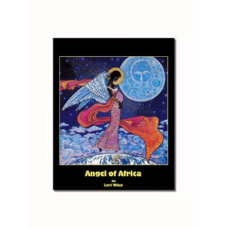 African American Black Angel of Africa Wall Picture 8x10 Art Print