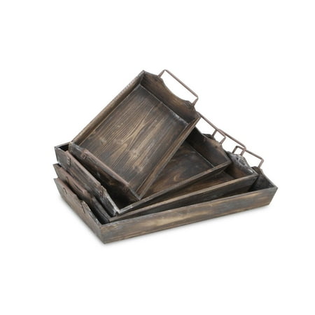 Contemporary Home Living Set of 4 Brown Rectangular Handmade Contemporary Style Tray 22
Contemporary Home Living Set of 4 Brown Rectangular Handmade Contemporary Style Tray 22
