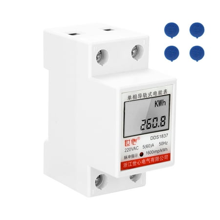 Docooler DDS-LDG 220 V 50Hz Single-Phase Electric Enery Meter with LCD Display