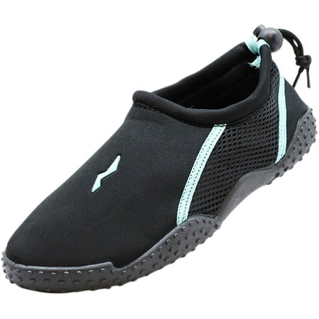 NORTY Womens Water Shoes Adult Female Pool Shoes Black Turquoise 5