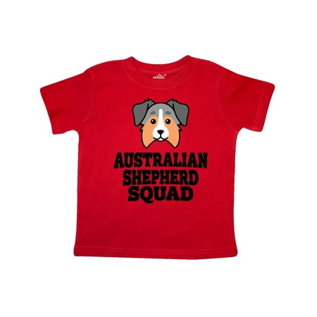 Inktastic Dog Australian Shepherd Squad Gift Toddler Boy or Toddler Girl T-Shirt
