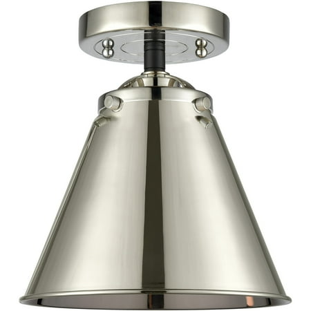Black Polished Nickel Tone Semi Flush 8 Wide Shape Cone Glass Steel/Cast Brass Medium Base LED 1 Light Fixture
Black Polished Nickel Tone Semi Flush 8 Wide Shape Cone Glass Steel/Cast Brass Medium Base LED 1 Light Fixture