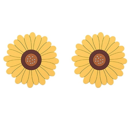 Sunflower Drink Coasters 2 Pack Silicone Coasters for Drinks Flower Soft Rubber Coaster Non Slip Coasters (Yellow)
Sunflower Drink Coasters 2 Pack Silicone Coasters for Drinks Flower Soft Rubber Coaster Non Slip Coasters (Yellow)