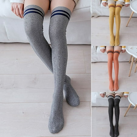 SPRING PARK Women High Thigh Socks Color Block Striped Over Knee Tights Long Stocking Knee High Leg Warmer
SPRING PARK Women High Thigh Socks Color Block Striped Over Knee Tights Long Stocking Knee High Leg Warmer