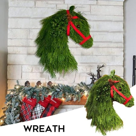 Ameiqe Artificial Horse Head Christmas Wreath Rustic Front Door Pendant for Home Farmhouse Garden Decoration
Ameiqe Artificial Horse Head Christmas Wreath Rustic Front Door Pendant for Home Farmhouse Garden Decoration
