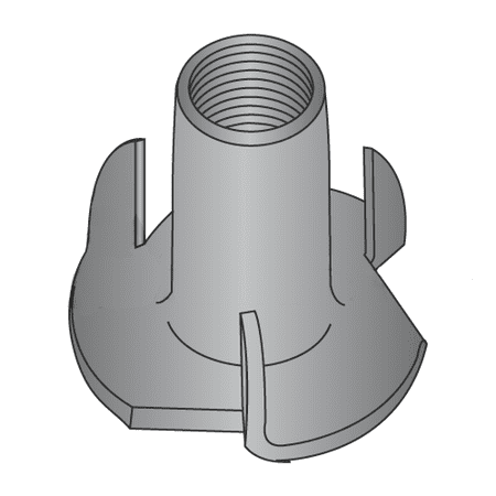 8-32 X 1/4 3 Prong Tee Nuts / Steel / Black Zinc (Quantity: 2 000 pcs)