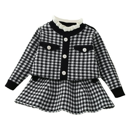 Baby Girls Outfit Fall Winter Xmas Long Sleeve Knit Pullover Plaid Tops Skirts Outfits Novelty Party Holiday Suits For Child
Baby Girls Outfit Fall Winter Xmas Long Sleeve Knit Pullover Plaid Tops Skirts Outfits Novelty Party Holiday Suits For Child