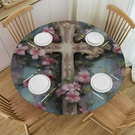 BCIIG Flowers Round Table Cover Stain Resistant Washable for Indoor Outdoor Kitchen Dining Parties 100% Polyester Fiber 38 -42
BCIIG Flowers Round Table Cover Stain Resistant Washable for Indoor Outdoor Kitchen Dining Parties 100% Polyester Fiber 38 -42