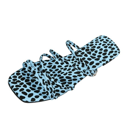 Wiueurtly Leisure Roman Style Women s Leopard Print Summer Two Ways Non Slip Slip On Flat Beach Open Toe Breathable Sandals Shoes Slippers Shoes Sandals Women Cow Slippers for Women Size 9-11
Wiueurtly Leisure Roman Style Women s Leopard Print Summer Two Ways Non Slip Slip On Flat Beach Open Toe Breathable Sandals Shoes Slippers Shoes Sandals Women Cow Slippers for Women Size 9-11