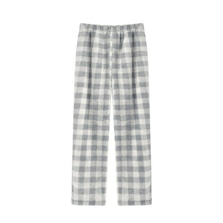 Niuer Women Trousers Elastic Waisted Homewear Straight Leg Sleepwear Warm Loungewear Plaid Bottoms Light Gray -XL.
Niuer Women Trousers Elastic Waisted Homewear Straight Leg Sleepwear Warm Loungewear Plaid Bottoms Light Gray -XL.