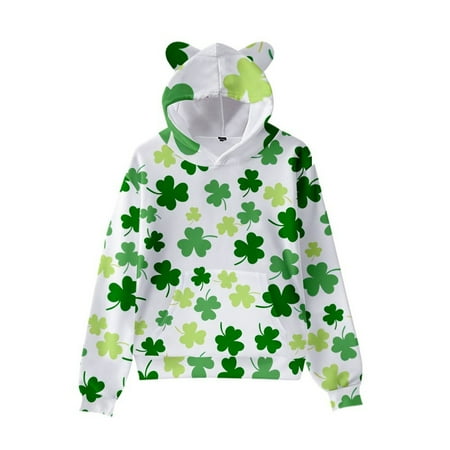 THE WILD General Children s Sweater St Patrick s Print Cute Cat Ear Hat Long Sleeve Sweater
THE WILD General Children s Sweater St Patrick s Print Cute Cat Ear Hat Long Sleeve Sweater