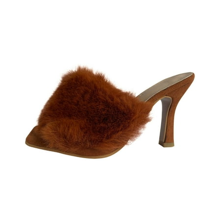 Alueeu women s shoes Women Fashion Summer Furry One-Line Thick Heels High-Heeled Slippers Women Shoes for ladies summer
Alueeu women s shoes Women Fashion Summer Furry One-Line Thick Heels High-Heeled Slippers Women Shoes for ladies summer