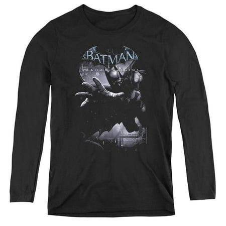 Womens Batman Arkham Origins & Out of the Shadows-Long Sleeve Tee, Black - 2X