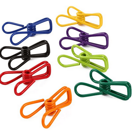 NOGIS Pack of 30 Chip Bag Clips Assorted Colors Utility Clips Plastic-Coated 2 for Clothes Line Bag Sealing Paper Clips Kithch Clips Laundry Hanging(Mixed Colors 30pcs)
NOGIS Pack of 30 Chip Bag Clips Assorted Colors Utility Clips Plastic-Coated 2 for Clothes Line Bag Sealing Paper Clips Kithch Clips Laundry Hanging(Mixed Colors 30pcs)