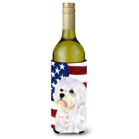 USA American Flag with Maltese Wine Bottle Beverage Insulator Beverage Insulator Hugger
USA American Flag with Maltese Wine Bottle Beverage Insulator Beverage Insulator Hugger