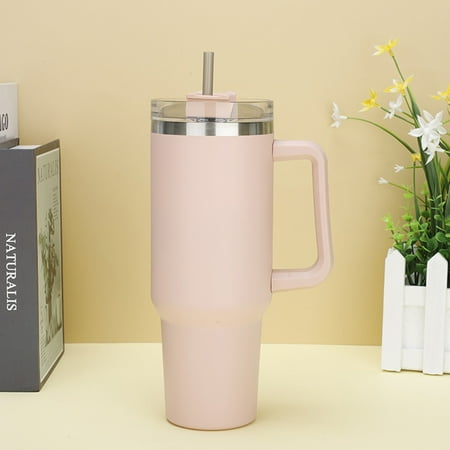 40oz Summer Car Ice Bully Mug Travel Tumbler with Straw and Handle Stainless Steel Insulated Cup for Hot and Cold Beverages Pink
40oz Summer Car Ice Bully Mug Travel Tumbler with Straw and Handle Stainless Steel Insulated Cup for Hot and Cold Beverages Pink