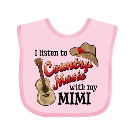Inktastic I Listen to Country Music with My Mimi Guitar and Hat Gift Baby Boy or Baby Girl Bib
Inktastic I Listen to Country Music with My Mimi Guitar and Hat Gift Baby Boy or Baby Girl Bib