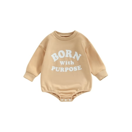 Amuver Baby Girls Spring Autumn Casual Romper Long Sleeve Crewneck Letter Print Loose Playsuit
Amuver Baby Girls Spring Autumn Casual Romper Long Sleeve Crewneck Letter Print Loose Playsuit