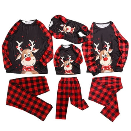 Viworld Christmas Family Matching Pajamas Set Deer Plaid Print Tops Pants 2PCS Sleepwear for Adult Kids Baby
Viworld Christmas Family Matching Pajamas Set Deer Plaid Print Tops Pants 2PCS Sleepwear for Adult Kids Baby