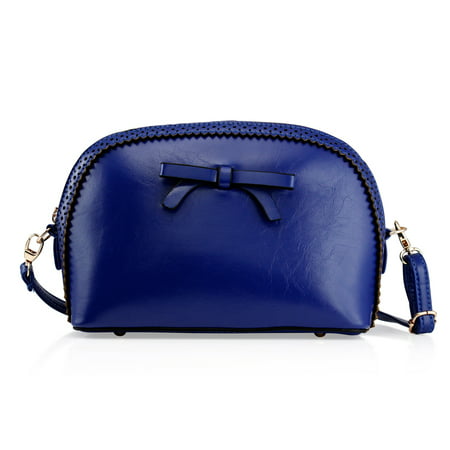 Fashion Women Handbag Bow Tie Shoulder Bags Tote Crossbody Satchel Purse PU Leather Lady Messenger Hobo Bag (Motheri s day Gift) - Dark Blue