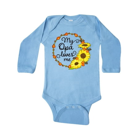 Inktastic My Opa Loves Me with Sunflower Wreath Gift Baby Boy or Baby Girl Long Sleeve Bodysuit
Inktastic My Opa Loves Me with Sunflower Wreath Gift Baby Boy or Baby Girl Long Sleeve Bodysuit