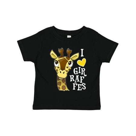 Inktastic I Love Giraffes Gift Toddler Boy or Toddler Girl T-Shirt
