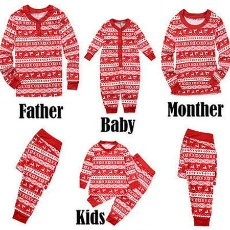 Sunisery Christmas Family Mathching Pajamas Set Sleepwear Holiday Pyjamas PJs Collection