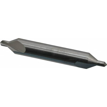 Atrax #4 Plain Cut 60° Incl Angle Solid Carbide Combo Drill & Countersink 5/16 Body Diam 1/8 Point Diam x 1/8 Point Length 2-1/8 OAL Right Hand Cut Double End
Atrax #4 Plain Cut 60° Incl Angle Solid Carbide Combo Drill & Countersink 5/16 Body Diam 1/8 Point Diam x 1/8 Point Length 2-1/8 OAL Right Hand Cut Double End